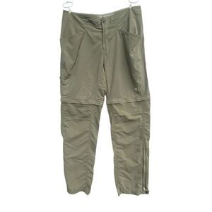 Mountain Hardwear Convertible Hiking Pants Women’s Size 10/34 Olive Green Nylon